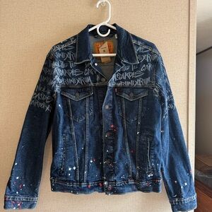 Levi’s Limited Ed Hulu Handmaids Tale Ex-Boyfriend Denim Trucker Jean Jacket Med